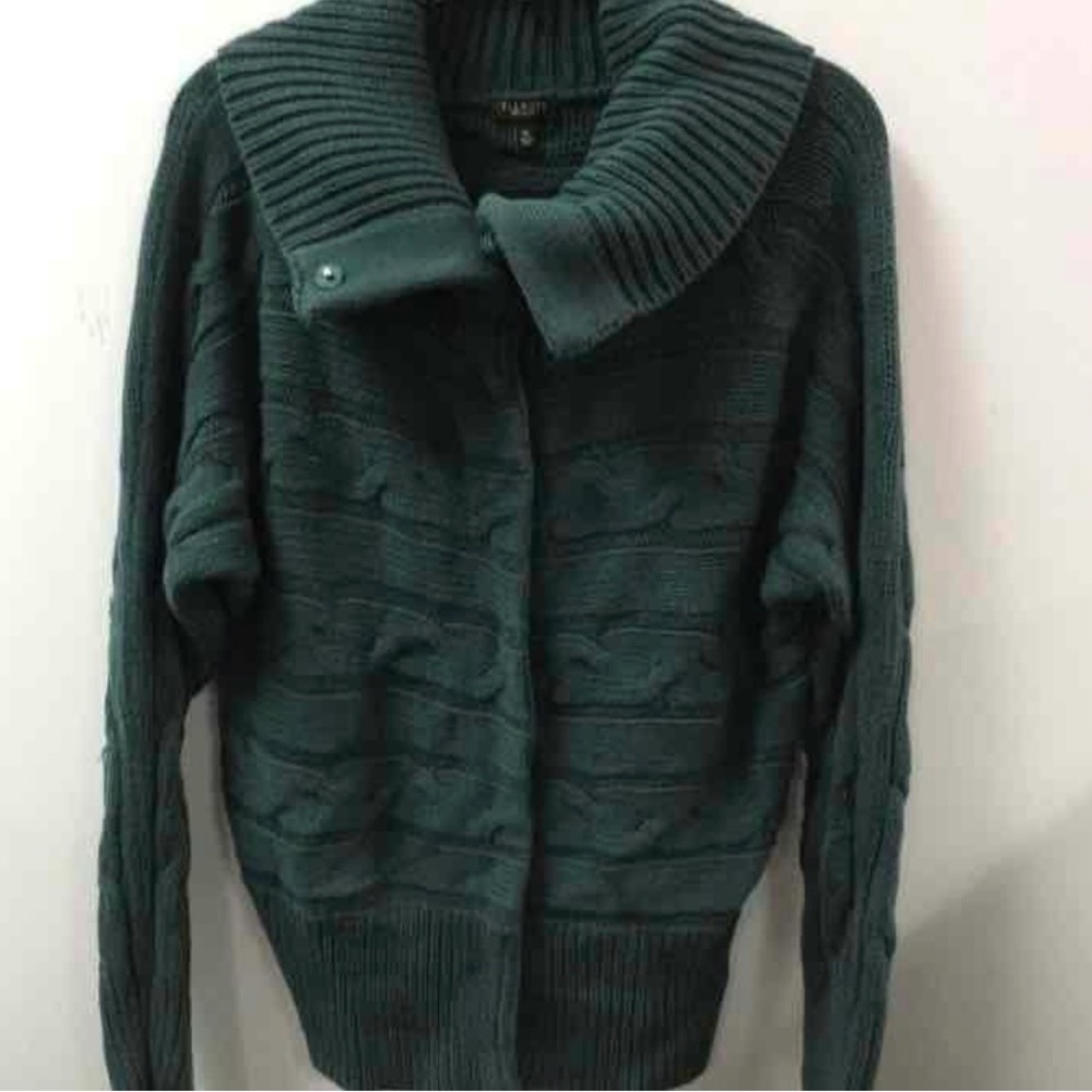 Forest Green Chunky Knit Sweater